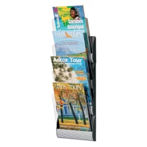 Wall mounted brochure rack