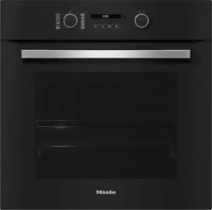 Miele H2766B Obsidian Black Built-In Electric Single Oven