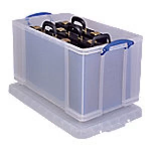 Really Useful Boxes Storage Box 84 L Transparent Polypropylene 44 x 71 x 38 cm