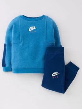 Boys, Nike Air Crew + Pant Set, Blue, Size 18 Months