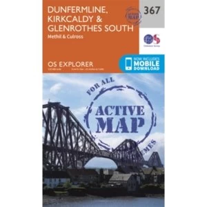 Dunfermline, Kirkcaldy and Glenrothes South by Ordnance Survey (Sheet map, Active map, folded, 2015)