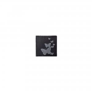 Denby Butterfly Etched Slate Coasters Set of 4