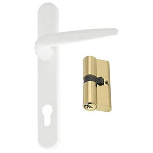 Yale Essentials 70mm Door Handle & Cylinder Kit - Brass