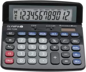Olympia 2503 calculator Desktop Financial Black, Blue, Grey