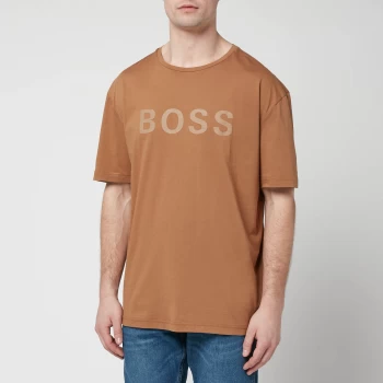 BOSS Athleisure Mens Logo 6 T-Shirt - Medium Brown - S