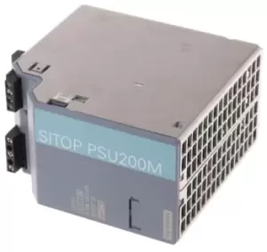 Siemens SITOP PSU200M Switch Mode DIN Rail Power Supply 85 264V ac Input, 24V dc Output, 5A 120W