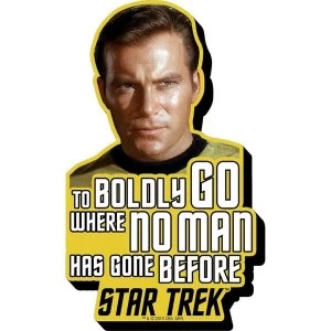 Retro Captain Kirk Quote Star Trek Magnet