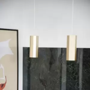 Alanis Indoor Dining Kitchen Hallway Pendant Ceiling Light in Brass (Diam) 6cm