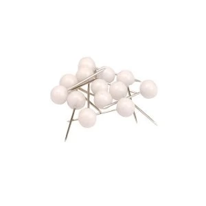 5 Star 5mm Map Pins Head White Pack of 100
