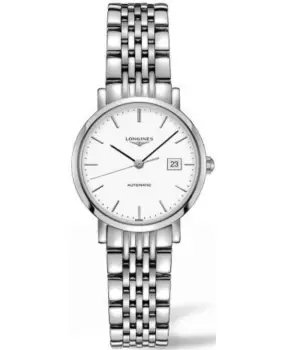 Longines Elegant Automatic White Dial Stainless Steel Womens Watch L4.310.4.12.6 L4.310.4.12.6