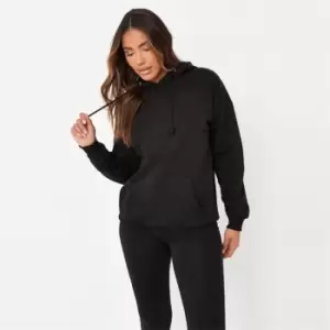 Missguided Brushed Oversized Hoodie - Black