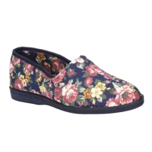Mirak Womens/Ladies Patricia Cotton Slip-On Summer Shoes (4 UK) (Blue)