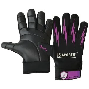 LS Sportif Lightning Gloves Black/Pink - Large