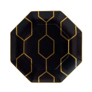 Wedgwood Arris octagonal side plate charcoal 23cm