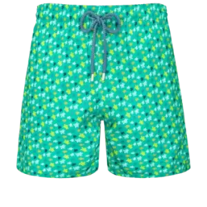 Men Swim Shorts Ultra-light And Packable Micro Ronde Des Tortues Rainbow - Mahina - Green - Size XL - Vilebrequin