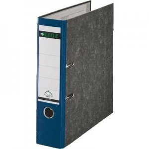 Leitz Folder 1080 A4 Spine width: 80 mm Blue Paste paper 2 brackets 10805035