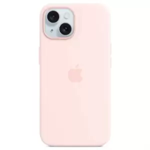 Apple iPhone 15 Light Pink Silicone Case with MagSafe