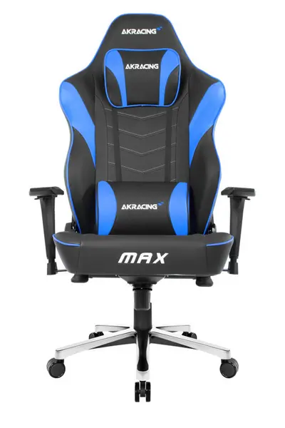 AKRacing Masters Series Max Gaming Chair - For Gaming - Black/Blue
