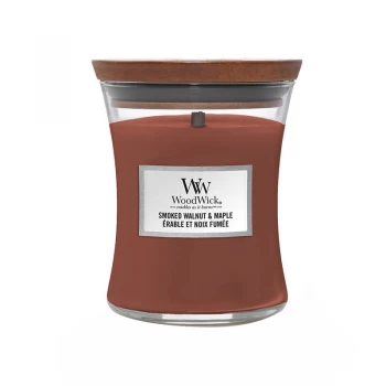 WoodWick Smoked Walnut & Maple Medium Jar Candle 275g