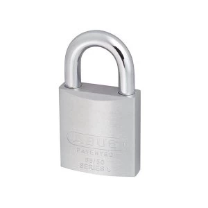 ABUS Mechanical 83/50mm Chrome Plated Brass Padlock Carded