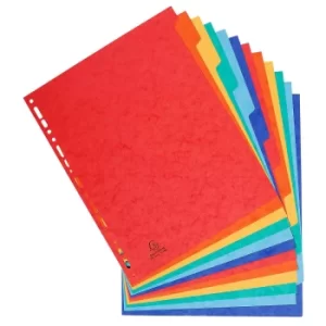 Exacompta Dividers Plain A4 400gsm pack of 15, Multi