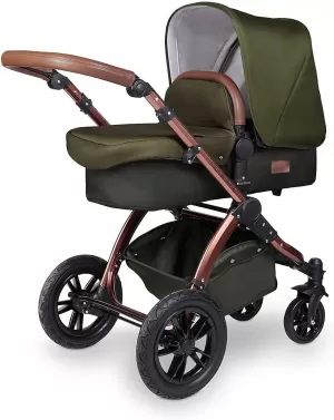 Ickle Bubba Stomp V4 All-in-One Travel System with ISOFIX Base Woodland Bronze