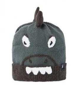 Joules Boys Knitted Chummy Dino Hat - Green