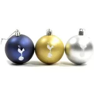 Spurs Three Pack Christmas Baubles