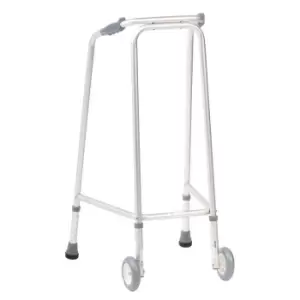 Nrs Healthcare Ultra Narrow Walking Frame (wheeled) Adjustable Height - Medium