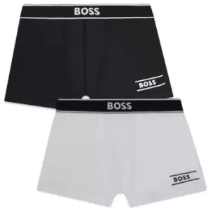 Boss 2 Pack Logo Boxers - Black
