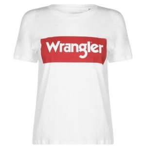 Wrangler Logo T Shirt - Off-White