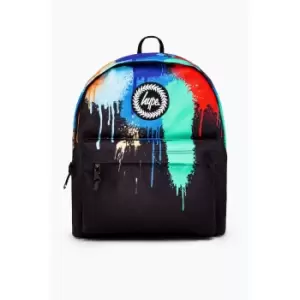 Hype Drips Graffiti Backpack (One Size) (Black/Mint/Red)
