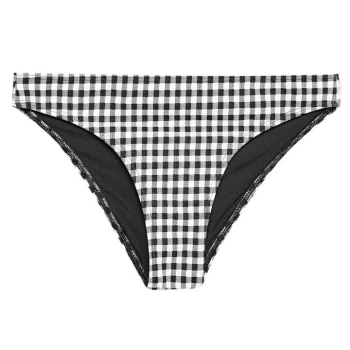 Jack Wills Canterton Classic Bikini Bottoms - Black Check