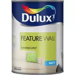 Dulux Feature Wall Luscious Lime Matt Emulsion Paint 1.25L