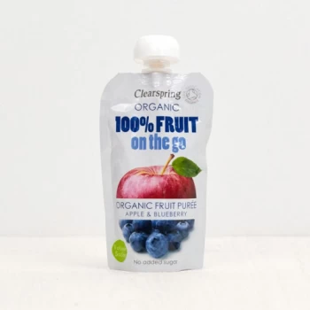 Clearspring Organic Fruit On The Go - Apple & Blueberry - 120g x 8