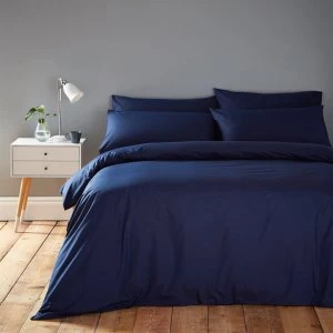 Linea Cotton Rich Fitted Sheet - Navy