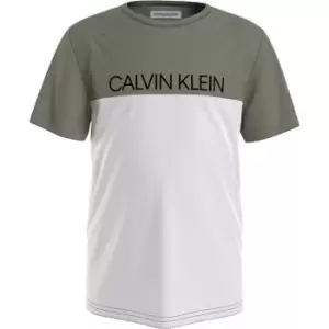 Calvin Klein Block T Shirt - Green