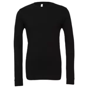 Bella + Canvas Unisex Adult Jersey Long-Sleeved T-Shirt (XS) (Black)