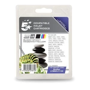 5 Star Office Brother LC1100 Black and Tri Colour Ink Cartridge