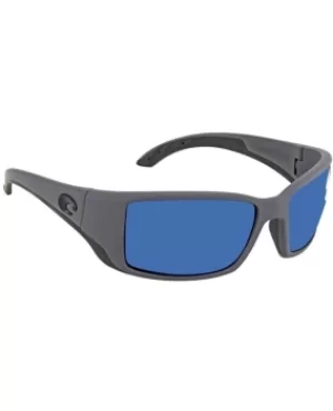Costa Del Mar Blackfin Grey Rectangular Plastic Blue Mens Sunglasses BL 98 OBMP BL 98 OBMP