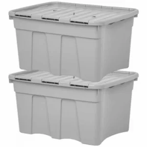 Wham Upcycle 54 Litre Croc Box and Lid Pack of 2