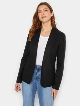 Long Tall Sally Black Linen Jacket, Black, Size 16, Women