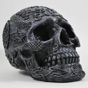 Celtic Black Skull 13cm
