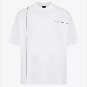Armani Exchange Logo-Print Cotton-Blend T-Shirt - L