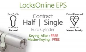LocksOnline EPS Contract Single / Half Euro Cylinder