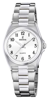Festina F20553/1 Womens White Dial Stainless Steel Watch