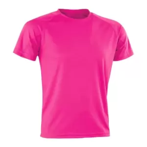 Spiro Mens Aircool T-Shirt (3XL) (Flo Pink)