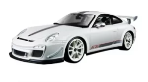 Bburago PORSCHE GT3 RS 4.0 1:18 Scale Model Gift Die Cast Sports Race Car WHITE