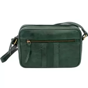 PRIMEHIDE Arizona Leather Shoulder Bag - Green