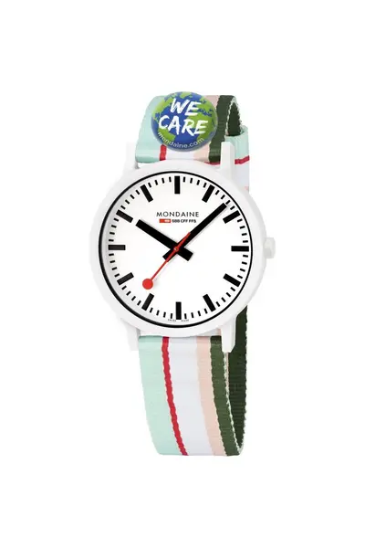 Mondaine Essence Plastic/resin Classic Analogue Quartz Watch - Ms141110Lf White